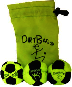 PT Pro Dirtbag Hacky Sack 3 Pack w/Pouch 