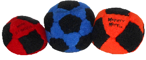 Just The Mini's Dirtbag Footbag 3 Pack | Sand Filled Footbags